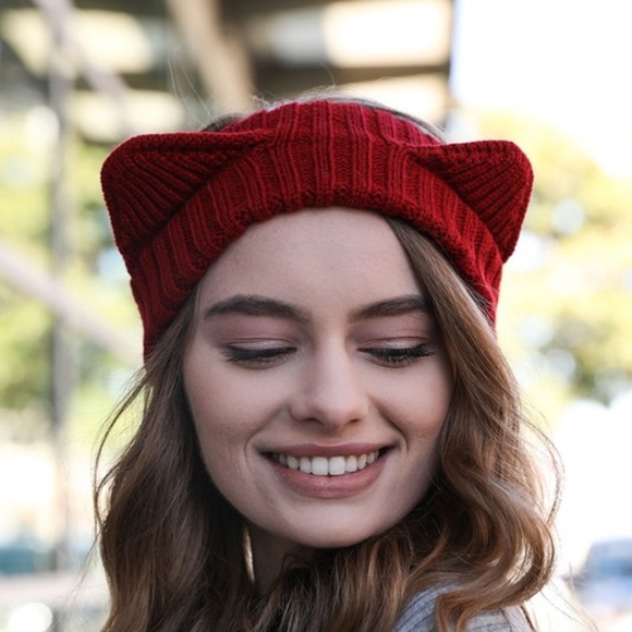 Bellanblue Accessories - Hello FALL Kitty Headband - RED